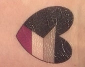 Demisexual Temporary Heart Tattoo