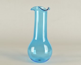 Hand Blown Light Blue Vase