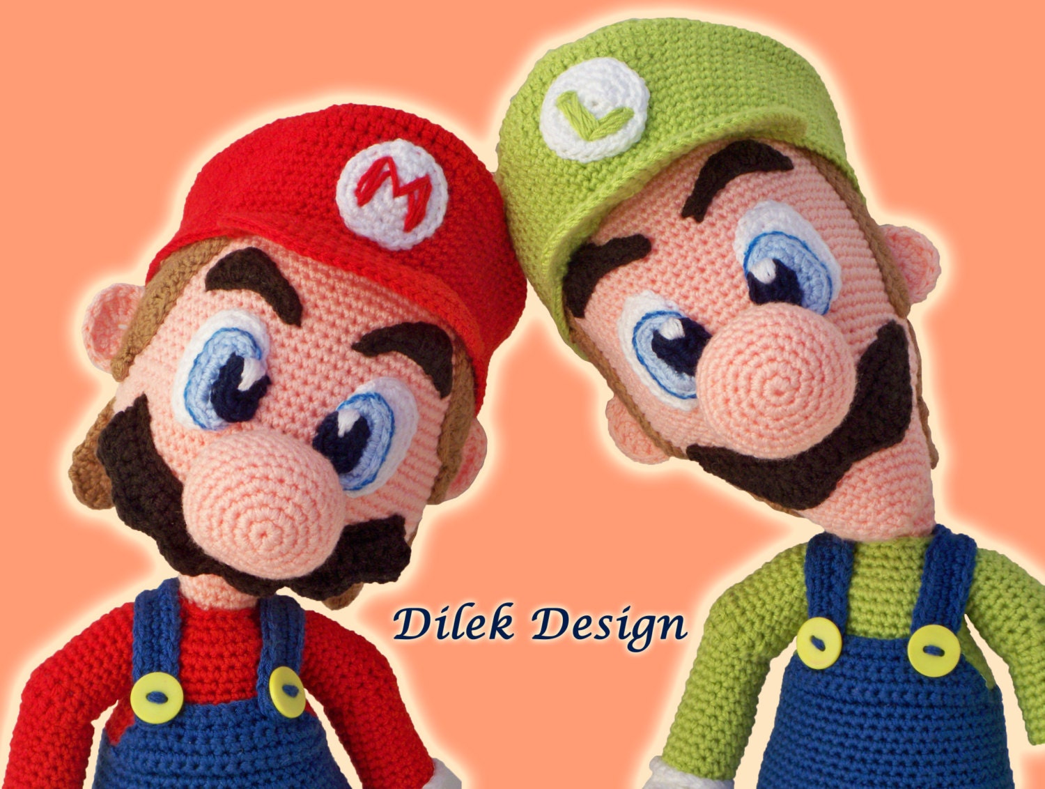 CROCHET PATTERN - Mario & Luigi - Amigurumi - Pattern ...