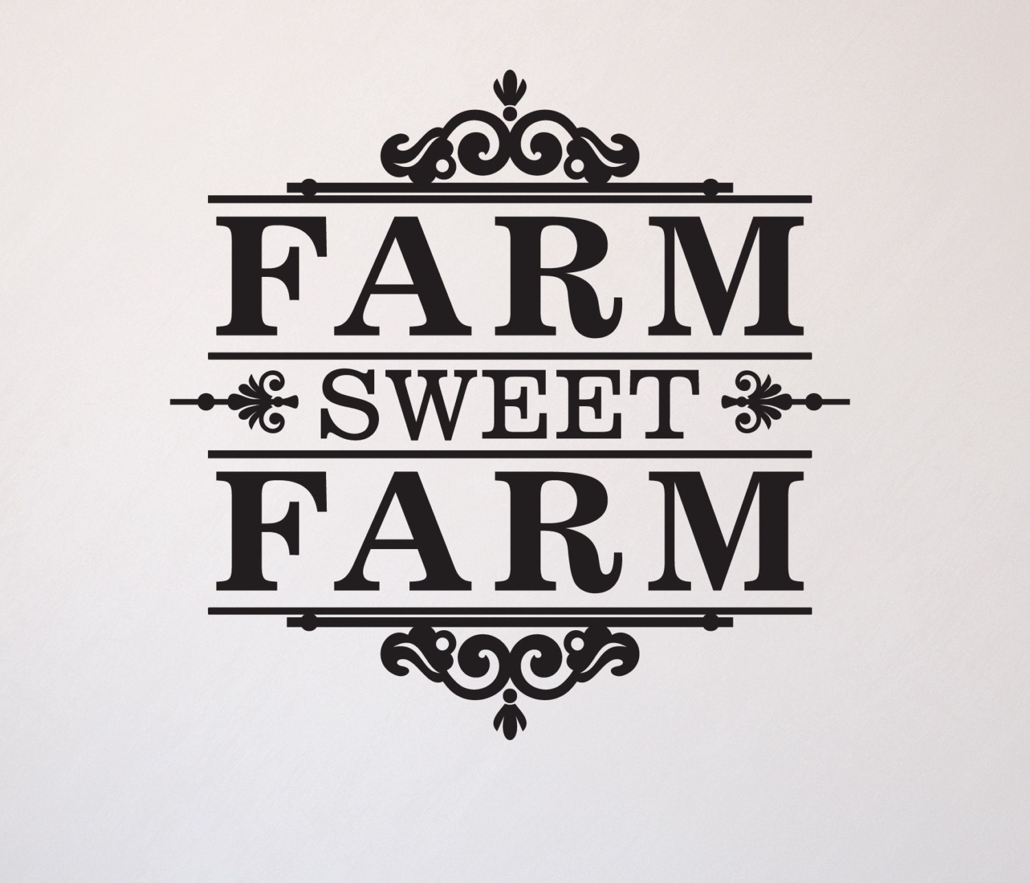 Farm Sweet Farm Vinyl Wall Decal Indoor/Outdoor Vinyl Fast