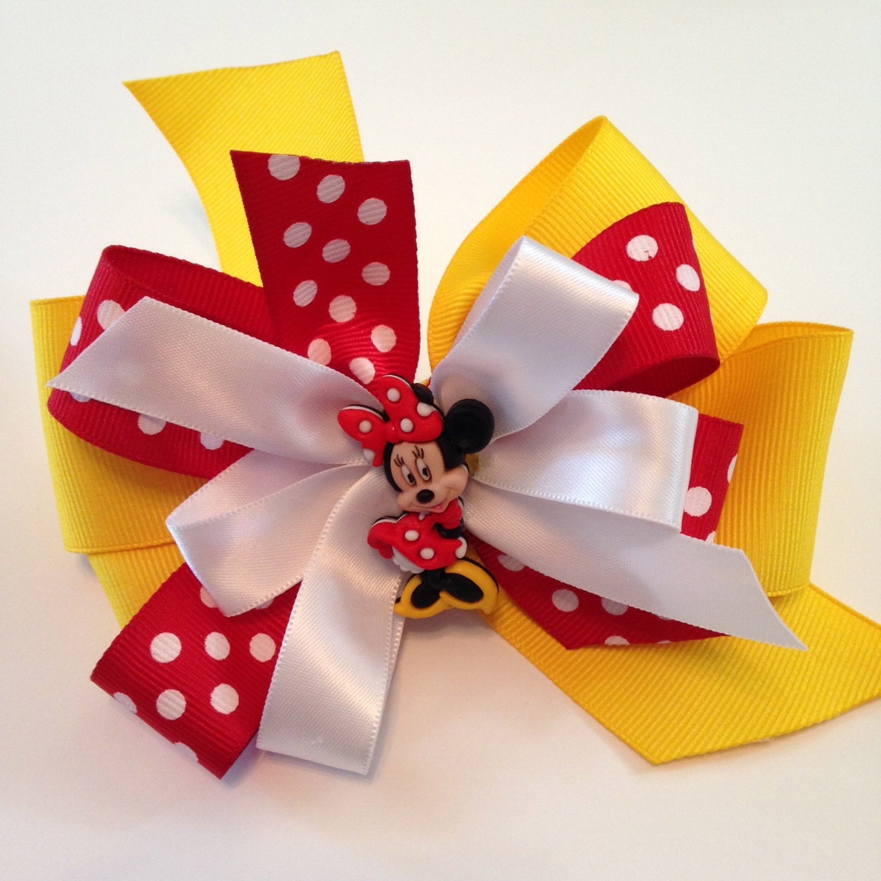 Minnie Mouse Bow Yellow And Red Minnie Mouse Bow Disney Hair