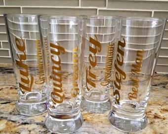 Groom Wedding Party Shot Glasses-Bachelor Party-Groomsmen Gifts-Shot Glasses-Wedding Shot Glasses-Groomsmen Shot Glasses-Personalized Shot
