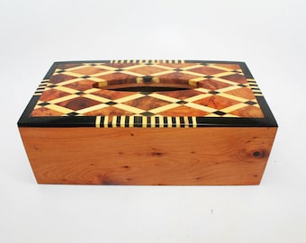 Handmade Tissue Box Cover Kleenex Box Tissue Paper Holder (Tissue Box Cover. Sapele)