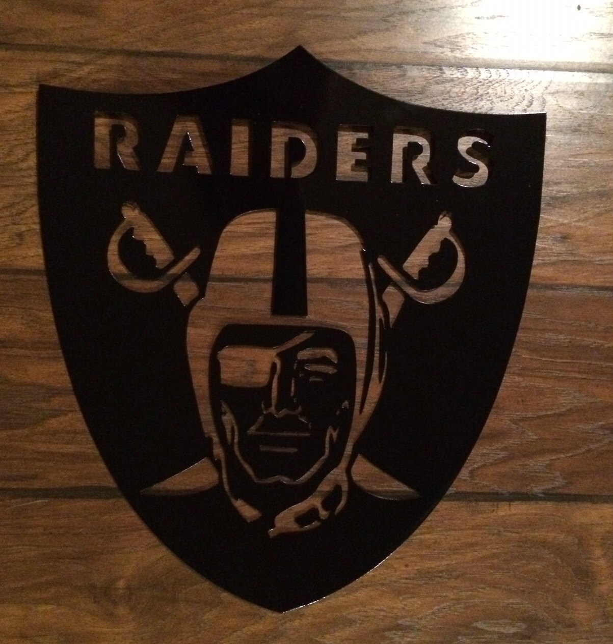 Oakland Raiders Plasma corte Metal arte de la por MyMetalWorks