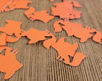 Fox confetti, baby fox decorations, fox baby shower decorations, animal birthday party, fox party, custom confetti, custom party decorations