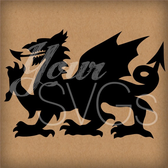 Download SVG File Welsh Dragon for Electronic Die Cutting Machines