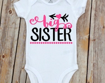 Big Sister Onesie, Big Sister Shirt, Big Sister Outfit, Big Sister, Pregnancy Announcement, Sister Shirt, Pregnancy Announcement Shirt