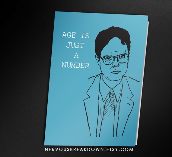 dwight schrute birthday card printable card