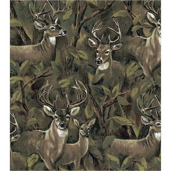 Hunting Fleece Fabric Deer Blanket Fabric by