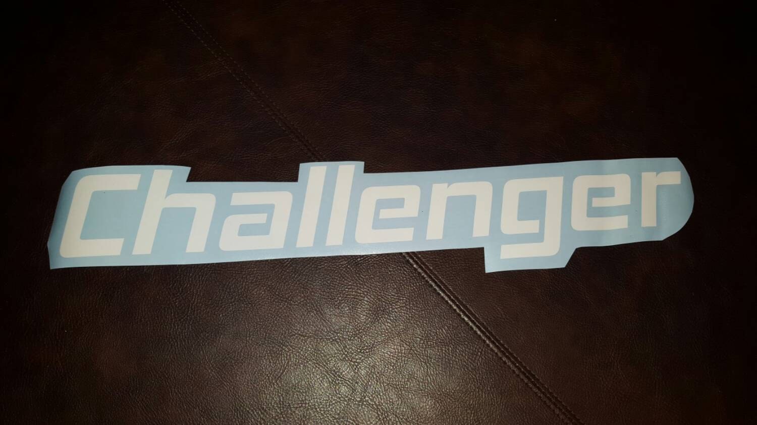 Dodge Challenger Front Window Vinyl Decal Sticker