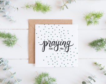 Praying for you card | Etsy
