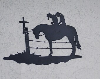 Husband and Wife on Horse back