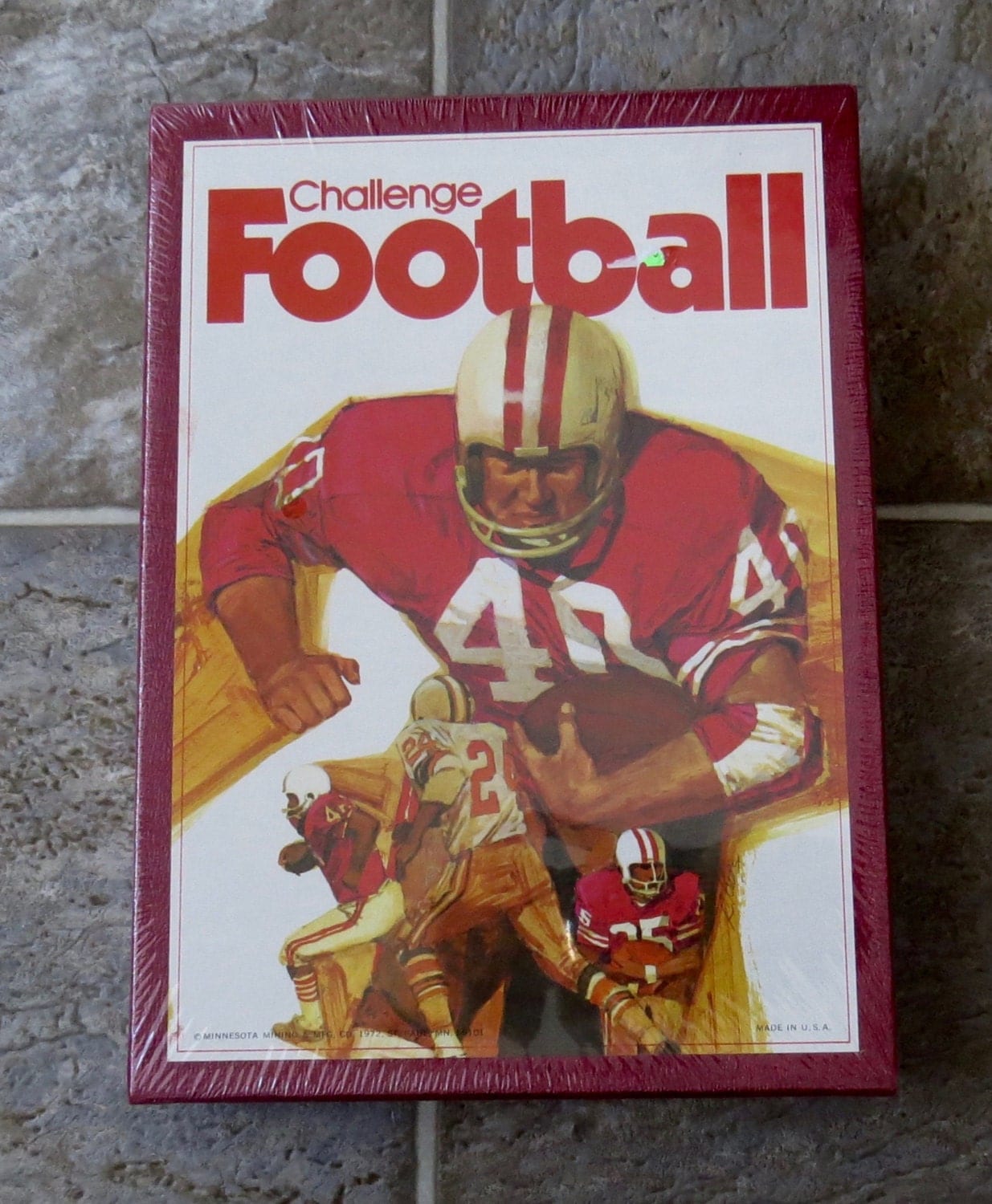 Vintage CHALLENGE FOOTBALL Board Game 1972 Minnesota Mining