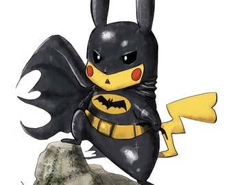 batman pikachu figure