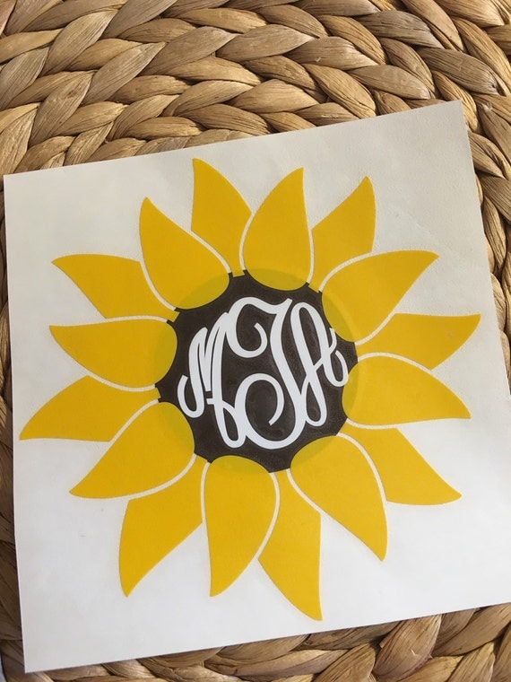 Free Free 287 Vinyl Sunflower Monogram Svg SVG PNG EPS DXF File