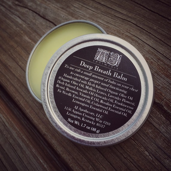 Deep Breath Balm Chest Rub Salve MentholFree by AJApothecaryLLC