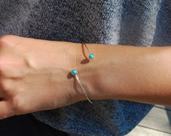 Silver Turquoise Bracelet