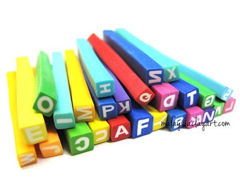 26 x Alphabet Polymer Clay Canes (A-Z)