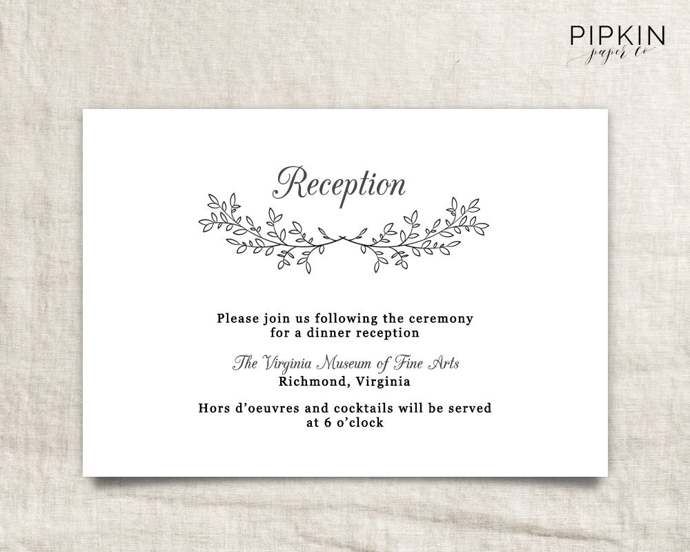 printable wedding reception template printable wedding wedding registry template