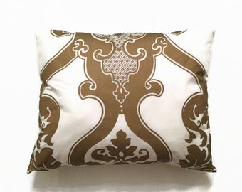 Luxury Decorative Pillow-DESIGNERS GUILD Pillow-Designer Pillow-Luxury Pillow-Gold Silk Pillow-Striped Pillow-Pillow Cover-Throw Pillow