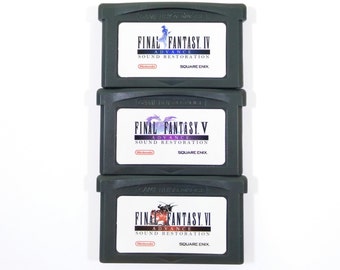 Final Fantasy 4 5 6 IV V VI Advance Sound Restoration GBA Carts for Nintendo Game Boy Advance Music Remaster Cartridge - Free Shipping!
