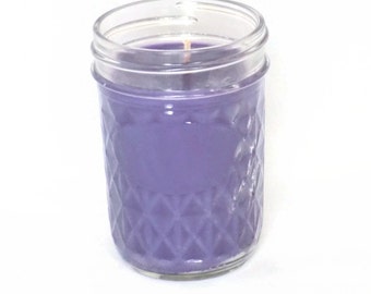 Violet Lime Scented Candle 8 oz Jelly Jar