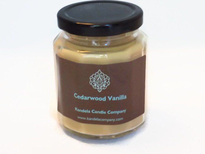 Cedarwood Vanilla Scented Candle in Twelve by