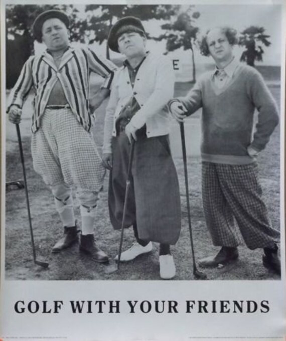 three stooges golf with your friends poster