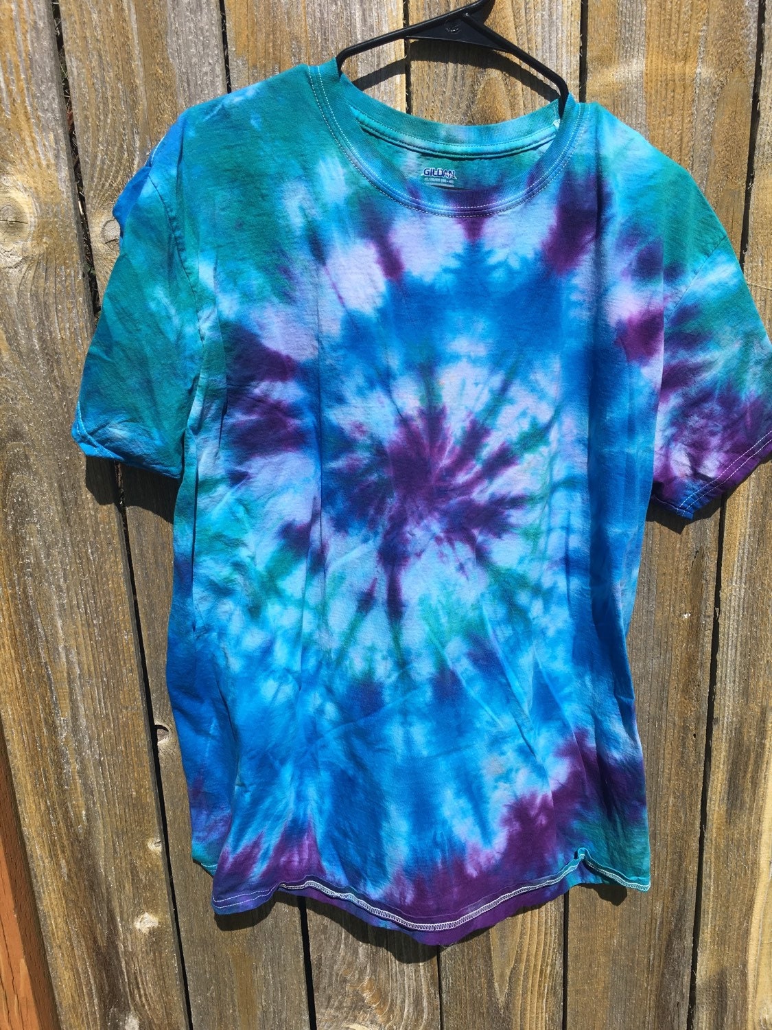 Purple Blue and Teal Tie Dye Swirl T-Shirt by TyeDyeChyld on Etsy