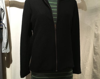 Zip-up Wool Boucle Jacket