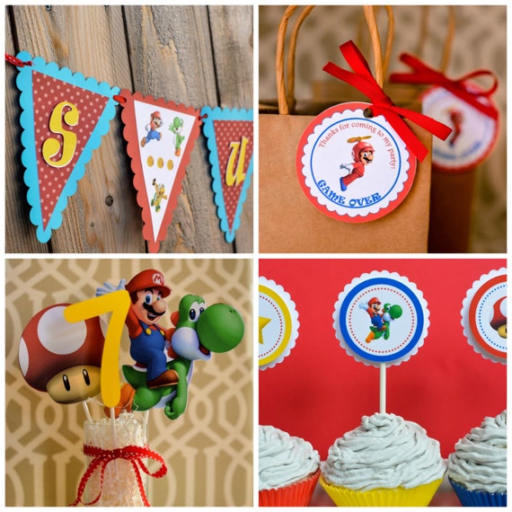 Mario Party Supplies Super Mario Birthday Party Super Mario