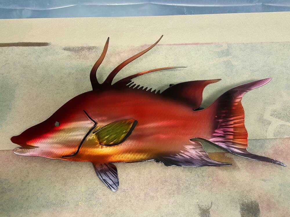 Metal art hogfish