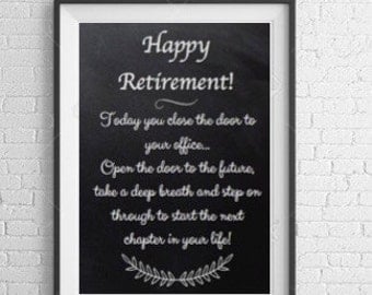 Retirement poster | Etsy