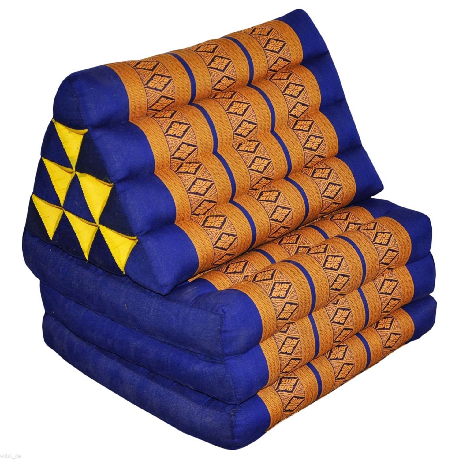 THAI TRIANGLE PILLOW Fold Out Organic Kapok 100 by mypokemon