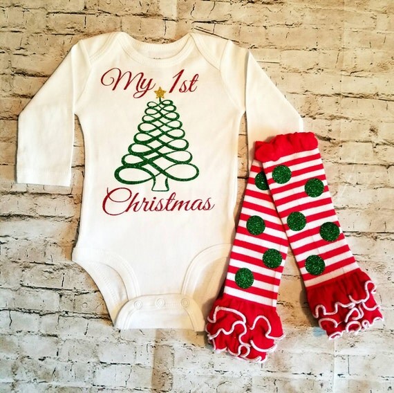 baby girl clothes christmas outfit my first christmas 1st