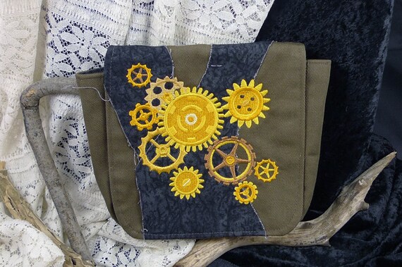 Steampunk Gears Belt Pouch by CatJesterStitchery steampunk buy now online Steampunk Gears Belt Pouch by CatJesterStitchery steampunk buy now online