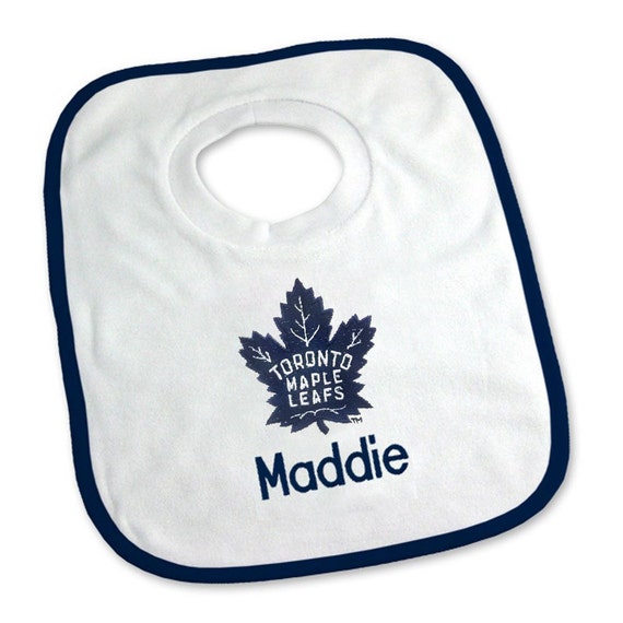 Personalized Toronto Maple Leafs Baby Bib