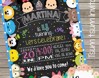 Tsum tsum invitation