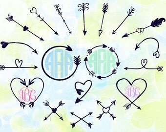 Arrow svg, dxf, eps, studio v3, png, cdr, file for Silhouette Cameo, Curio, cut file for cutting machines, instant download