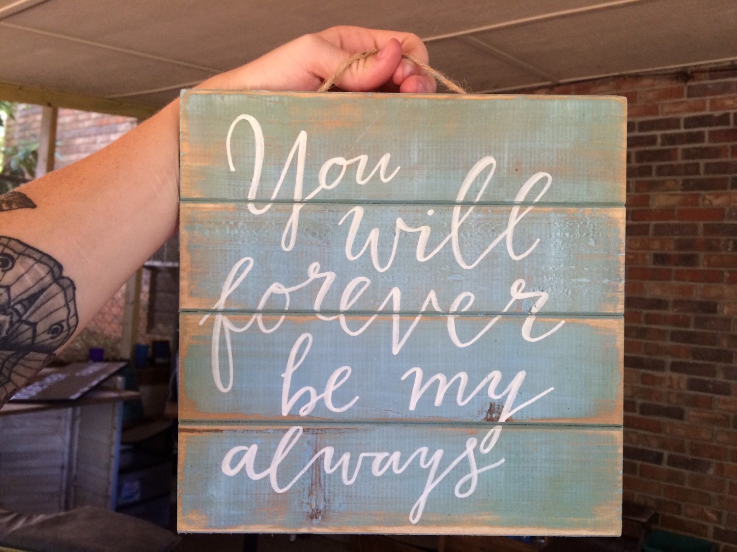 Painted Wood sign by ArtByDarbs on Etsy