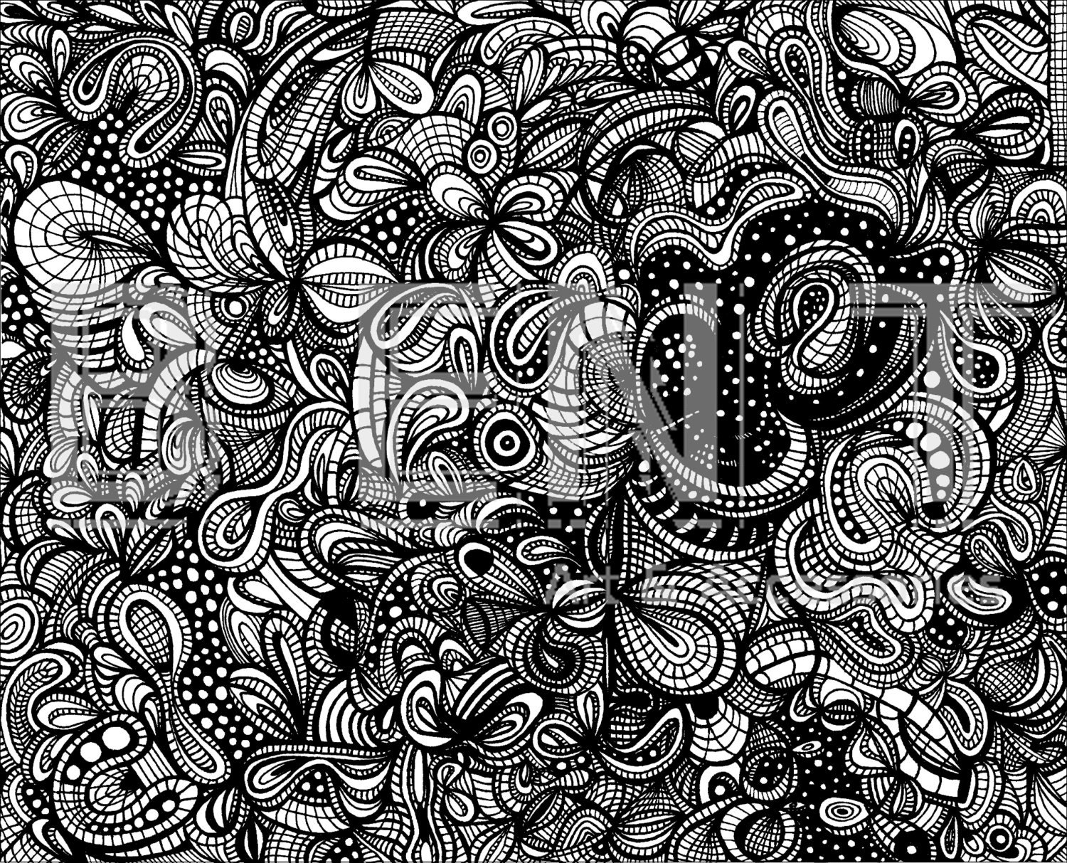 abstract black and white coloring pages - photo #29