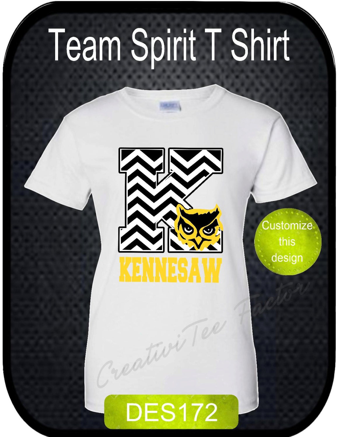 Custom Apparel Team Spirit Football T Shirt DES172