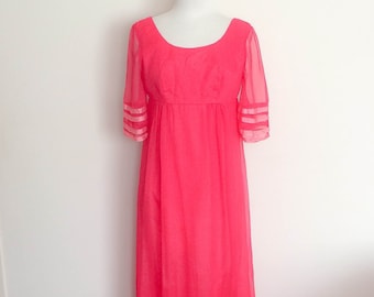 1960s Styled By Daru Fashions Pink Gown Vintage