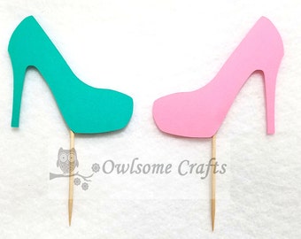cake heel high gold topper high picks toppers picks cupcake food party heel cocktail picks