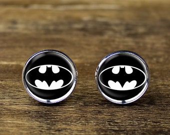 Batman cufflinks, Batman jewelry, Batman accessories