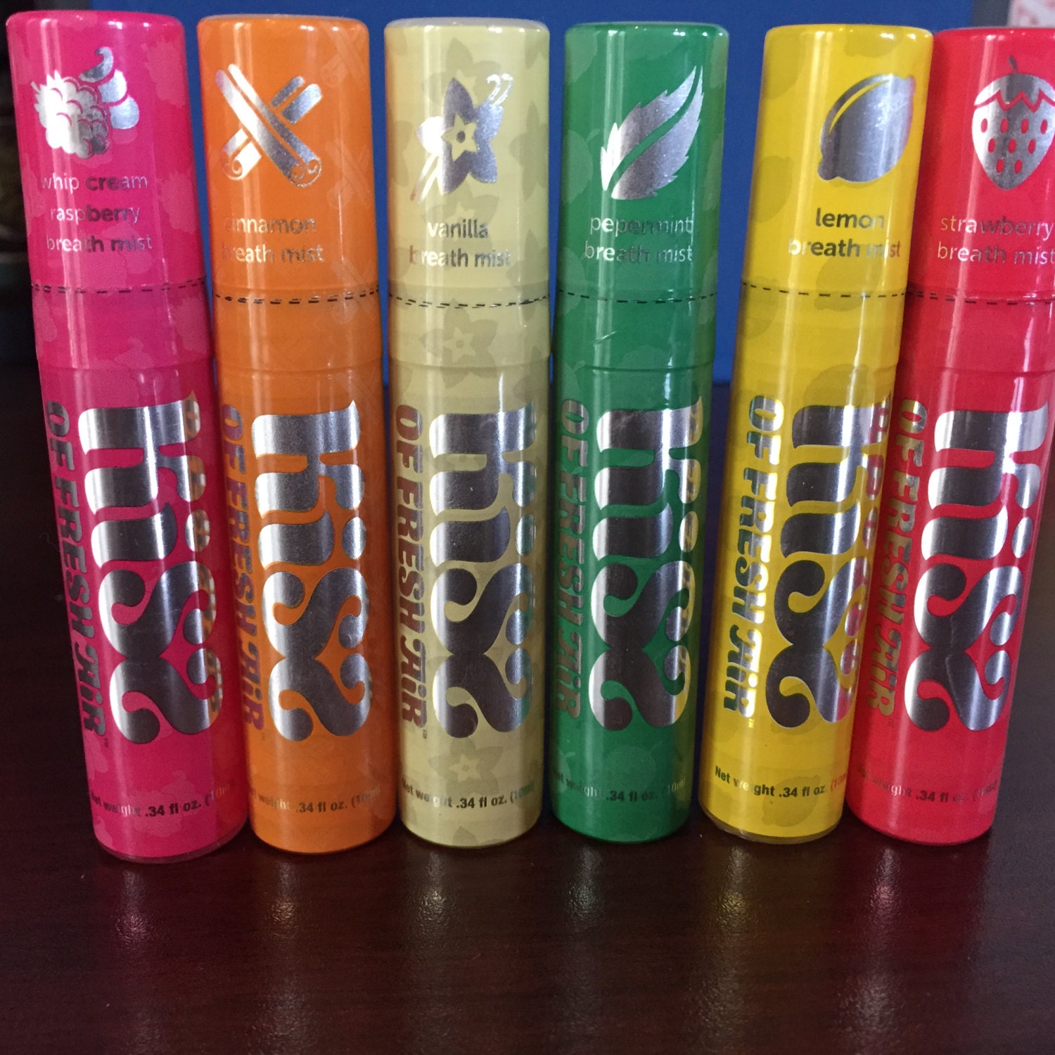 Kiss of Fresh Air Breath Spray Variety of 6 Kiss