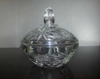 Vintage Anchor Hocking Star of David Candy Dish