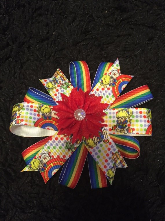  Rainbow Brite hair  accessories by CraftyMommaByCristy on Etsy