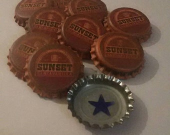 Sunset Sarsaparilla caps (10), Vault Dweller, Lone Wanderer, Wasteland, Cosplay, Nerd Decor, Video Game Decor, Geek Decor, Pre-war Money