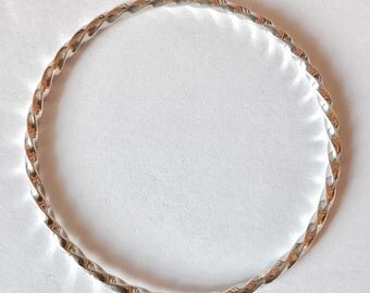 Sterling Silver Twisted Bangle
